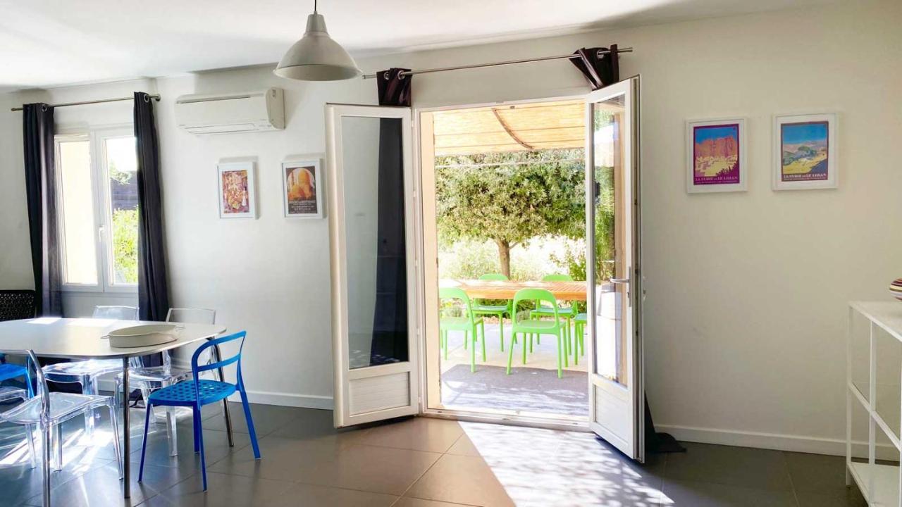 Villa Spacieuse Avec Terrasse Et Vue Mont Ventoux Entrechaux Zewnętrze zdjęcie